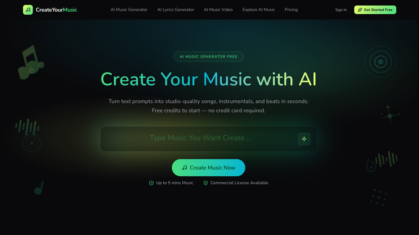 CreateYourMusic AI screenshot